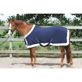 Harry's Horse Fleecedeken staatsiemodel met borstflap 215cm navy