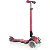 Globber Step ELITE DELUXE LIGHTS met lichtwielen - rood