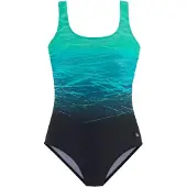 LASCANA Badpak petrol / jade groen / zwart