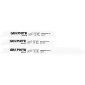 Graphite Reciprocating Saw Blades (Sword Saw Blades, BIM, Set of 3)