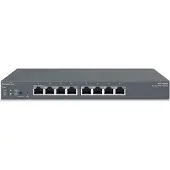 EnGenius ECS1008P, beheerde netwerkswitch, L2 Gigabit Ethernet (10/100/1000), Power over Ethernet (PoE), zwart
