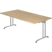 Hjh OFFICE PRO BELA 2E S - 200 x 100 Eiken