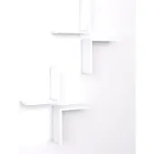 Emob Stijlvolle witte wandplank | Woody Fashion | 18mm dikte.