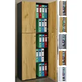 VCM Kantoorkast Lona (Openslaande deuren, Wit, XXl)