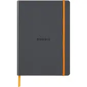 Rhodia Notitieboek Rhodia A5 lijn 80 vel 90gr titanium
