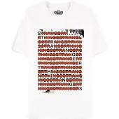Difuzed Stranger Things Heren Tshirt -XL- Letters Wit