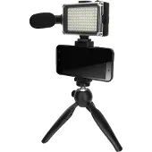 Puluz Vlog-pakket met opvouwbaar statief, microfoon, LED-projector