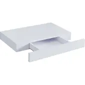 En.casa Wandplank Hyvinkää met lade 39,5x25x5 cm wit
