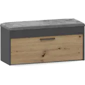 Topeshop Schoenenkast ANTRACIET ARTISAN