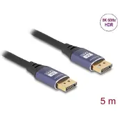 DeLOCK DisplayPort Cable 8K 60 Hz 5 m lila metal