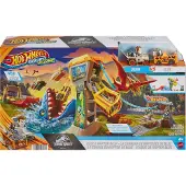 Hot Wheels racerverse blauw raptor rush track set