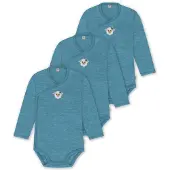 Normani Rompertje/body blauw / gemengde kleuren