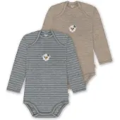Normani Rompertje/body 'Auckland' beige / grijs / gemengde kleuren