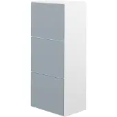 Symbiosis Schoenenkast Baylinn 3 draaideuren en 5 legplanken-celadon grijs/wit