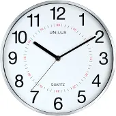 Unilux Aria wandklok, diameter 30,5 cm, grijs