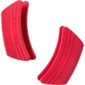 Le Creuset Siliconen Set Van 2 Handvaten Kersenrood 12 x 6 cm