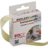 Colop e-mark doorlopende label transparant 14 mm x 8 m