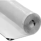 vidaXL Doorzichtig zeildoek met zeilringen 1x4 m polyethyleen