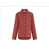 Yumeko Pyjamashirt Flanel L Rood - Eco, Bio & Fairtrade