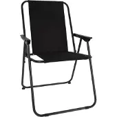 Redcliffs Vouwstoel 57x48x42cm zwart zwart Metaal Campingstoel