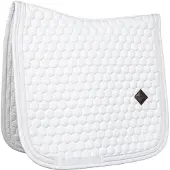 Kentucky Horsewear Horsewear - Zadeldoek glitter band dressage wit/wit