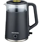 Hausberg HB-3619NG Elektrische Glazen Waterkoker 2,0 L | 1800 W | Zwart Met LED-Verlichting, Automatische Uitschakeling & 360° Basis