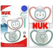 Nuk Airflow | siliconen fopspenen | 2st. set | glimt in het donker | 6-18 maanden