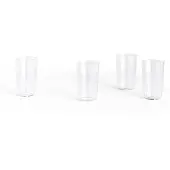 HAY Waterglas Angle Glass Medium H10 Clear (Set van 4)
