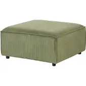 Beliani ARDAL - Ottomaan - Groen - Corduroy