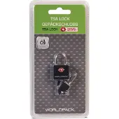 Worldpack bagageslot TSA zwart/zilver 4 cm