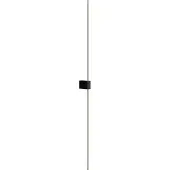 Maytoni LED-wandlamp Pars, zwart, Woon-/ Eetkamer, Aluminium, Modern, LED wandlamp