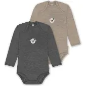 Normani Rompertje/body 'Auckland' beige / antraciet / gemengde kleuren