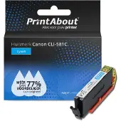 PrintAbout Inktcartridge CLI-581C Cyaan geschikt voor Canon