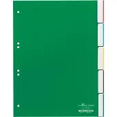 Durable Blanco tabbladen A4 Groen 5 tabs PVC (Polyvinylchloride) 6 Gaten 6220