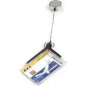 Durable Deluxe Pro kaarthouder met afrolmechanisme 85 x 54 mm (10 stuks)