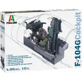 Italeri Modelbouwpakket Vliegtuigen - 2991 F-104 G Cockpit Plastic - 1:12 - Modelbouw