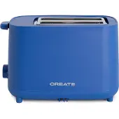 Create - Broodrooster van 750 W - Met beveiligingssysteem - Zes vermogensniveaus - Kobaltblauw - TOAST STUDIO
