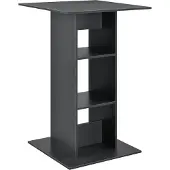 En.casa Bartafel Visby met 3 planken 70x70x110 cm donkergrijs