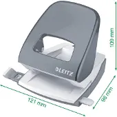 Leitz 5008 NeXXt perforator zwart 2-gaats (30 vellen)
