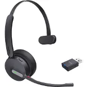 Yealink WH64 Hybrid Mono UC Headset Draadloos Hoofdband Kantoor/callcenter Micro-USB Bluetooth Zwart