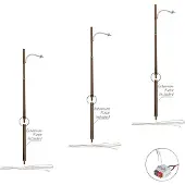 Woodland N Houten lichtmast Enkel Kant-en-klaar model WJP5638 3 stuk(s)