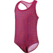 Beco badpak meisjes polyester/elastaan rood/paars