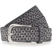 B.belt Riem grijs gemêleerd / zwart