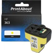 PrintAbout Inktcartridge 363 (C8773EE) Geel geschikt voor HP