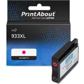 PrintAbout Inktcartridge 933XL (CN055AE) Magenta Hoge capaciteit geschikt voor HP