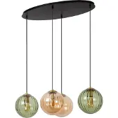 Lucide MONSARAZ - Hanglamp - 4xE27 - Groen