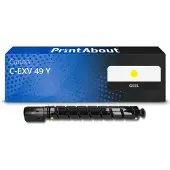 PrintAbout Huismerk Canon C-EXV 49 Y Toner Geel