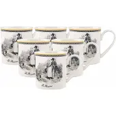 Villeroy & Boch Kaffeebecher Audun Chasse 300 ml Set van 6