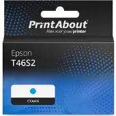PrintAbout Huismerk Epson T46S2 Inktcartridge Cyaan
