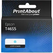 PrintAbout Huismerk Epson T46S5 Inktcartridge Licht-cyaan